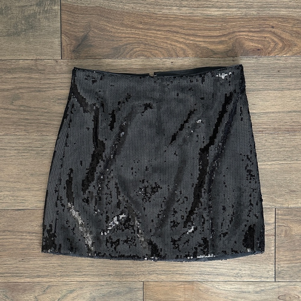 J.Crew Factory Black Sequin Mini Skirt